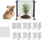 VEVOR Gabbia per Protezione per Piante 5 Pacchetti 38,98 x 38,98cm, Kit di Gabbia per Protezioni per Piante Rete Metallica, Gabbie per Piante da Esterno, Fiori Verdure da Giardino Cortile Orto