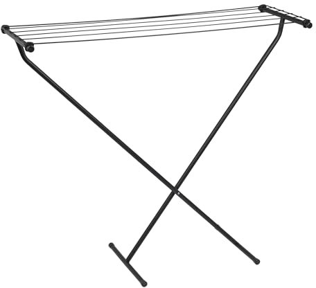 Beldray Flatbed Airer - Foldable Compact Indoor Clothes Rack, 6M Space Over 6 Drying Bars, Lightweight, Hanging Hook For Storage, Easy Assemble, Max Drying Load 6kg, 109.5 x 27.4 x 6.5cm When Folded