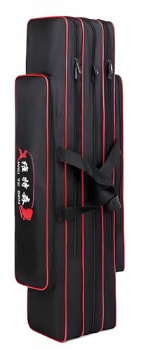 Guoyoocc Rutentasche Rod Case Angelkoffer,Angeltasche Angelausrüstungstasche Angelruten-Etui,wasserdichte Angelruten-Tasche Angelrutenbeutel,multifunktionale Angelrute-Aufbewahrungstasche