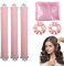 6 Stück Hitzefreie Lockenwickler über Nacht, Locken Ohne Hitze für Alle Haarstärken, Haarnudel Heatless Curls Band Weiche Wickler für Sanfte Wellen und Langanhaltende Frisur