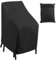 Fundas para Sillas Jardin Exterior, 210D Oxford Impermeable Funda Protectora para Sillas Apilables de Jardín, Anti Viento Anti UV, Funda Protectora para Silla de Playa Patio Exteriores (114x85x65 cm)