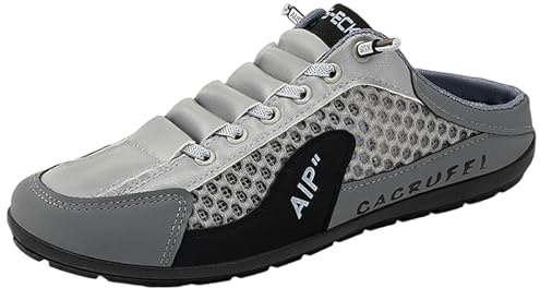 ForceRoute Scarpe da Ginnastica Senza Schienale Uomo,Scarpe da Ginnastica Uomo Slip on Mule,Senza Schienale Senza Schienale Pantofole in Rete,Leggere,morbide,per attività all'Aria Aperta