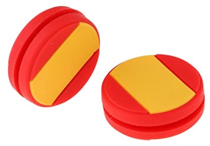 Geardeangloow 2 piezas de raqueta de tenis de silicona con bandera nacional, amortiguadores de España, 2 piezas