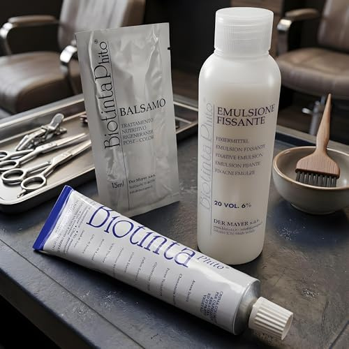 FLPrice Crema Colorante Capelli - Tinta Senza Ammoniaca con Keratina, Estratti Vegetali, Burro di Karité, Olio di Jojoba e Semi di Lino (Prugna)