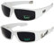 Locs 2er Pack Herren Damen Unisex Sonnenbrillen Motorradbrille Sportbrille Radbrille - 9035 wei und 9052 wei - Wrap Around Sonnenbrille, UV400 Schutz, Modern, Unisex