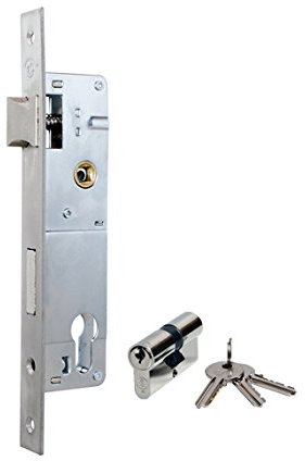 GLK 72825 Cerradura de Embutir, Gris, 728 x 25 mm