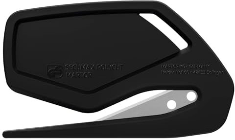 MARTOR 10 x Sicherheitsmesser, Verdeckte Klinge, SECUMAX POLYCUT, Profi Cuttermesser, Leicht, Kunststoff, Rechts- & Linkshänder, GS Geprüft