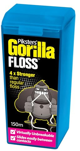 Piksters Gorilla Floss Rouleau de fil dentaire 150 m