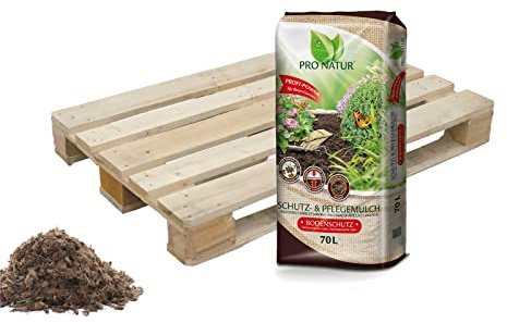 Pro Natur 2520 Liter Schutzmulch Pflegemulch Unkrautschutz Bodenschutz Rindenmulch 36 x 70,0 L