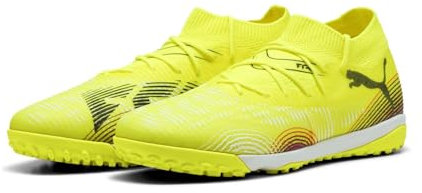 PUMA Unisex Future 8 Match TT Fussballschuh, Yellow ALERT Black-Sun Struck, 43 EU
