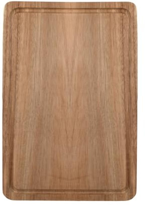 Chstarina Tagliere Rettangolare, Tagliere da Cucina, Tagliere in Legno, 30 x 20 x 1.5 cm, Tagliere in Bamboo per Verdure, Frutta, Carne, Pane, Pizza, Aperitivo, Formaggio