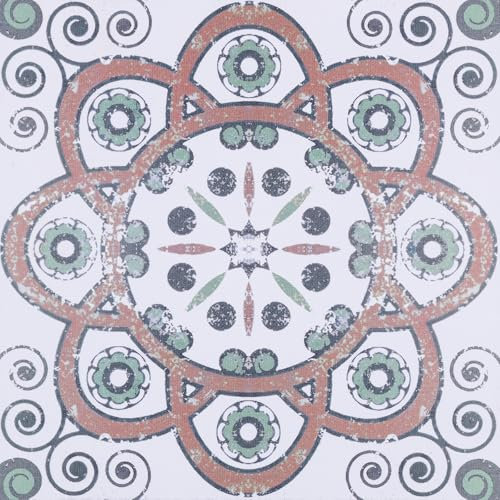 Peel and Stick Floor Tiles Self Adhesive, Vinyl Flooring for Bathroom Kitchen Living Room, Waterproof PVC Stick on Floor Tiles Easy to Use 30x30cm 10pcs 1.5mm