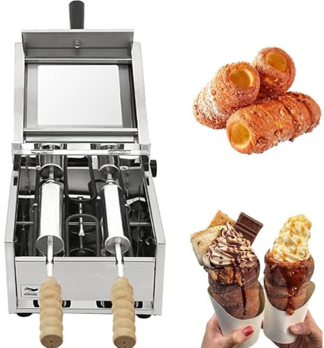 Máquina eléctrica para hacer cake pops de 1500 W, parrilla para panecillos con chimenea, con 2 varillas de acero inoxidable,adecuada para restaurantes, cocinas, bares y snacks