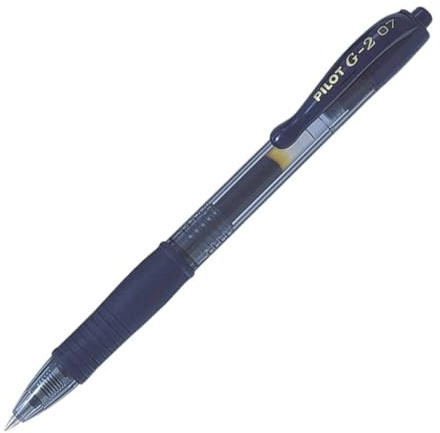 Pilot G207 Retractable Gel Rollerball 0.7 mm Tip - Blue Black, Single Pen