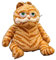 Fat Orange Cat Plush Fat Kitten Stuffed Animals Toy, Lifelike Yellow Tabby Cat Kitty Toy Kids Children Xmas Birthday Gifts (11.8Inch)