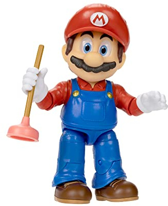 Nintendo Super Mario Movie – Action figure di Super Mario alta 13 cm, articolata ed estremamente dettagliata, con accessorio incluso. Direttamente dal film! Per bambini e collezionisti