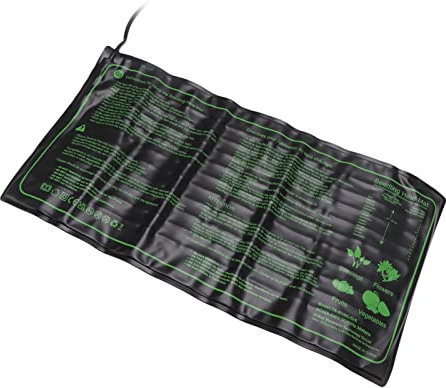 TOPINCN Sämling-Heizmatte, 220 V-240 V 30 W 6-Gang-Temperaturreguliertes PVC-Silikon-Pflanzen-Heizkissen, Winterpflanzen-Wärmeerhaltung