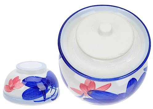 Yardwe Barattolo Per Sottaceti in Ceramica Sigillato Da 4 Litri, Contenitore Ermetico Per Alimenti Freschi, Vasetto Compatto Per Cucina Domestica, Ristoranti e Conservazione Alimentare