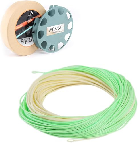 Sprinton Maximumcatch Spey/Switch flytande flugsnöre WF3/4/5/6/7/8/9/10/11F, 27,5–30,5 m lång, med 2 slingor, speciell design för flugfiskelina (Real Switch, WF4/5F)