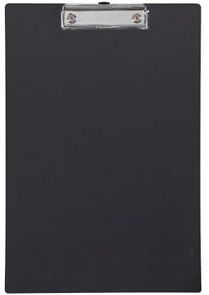 Maul Klämbräda A4 Maulbalance, Skrivbräda i Kartong i Din A4-Format, Klämbräda För Upphängning, Modern Klämma För Förvaring Av Papper, För Kontor, Kök Och Verkstad, Svart