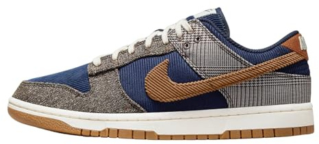 Nike Dunk Low Retro, Basketballschuhe für Damen, Marine Night Ale Brown, 39 EU