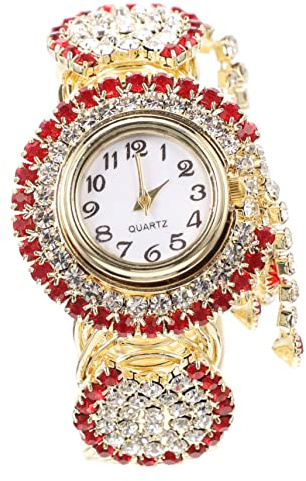 SAFIGLE Elegante Damen Armbanduhr Mit Strass, Quarzuhr Mit Legierung Armband, Stilvolle Uhr FüR Frauen, Geschenk FüR MäDchen, Freizeit Und Business