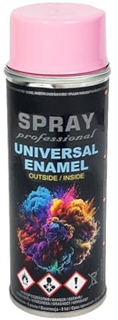 VE-INDUSTRIES Spray de peinture RAL - 400 ml - Peinture colorée pour bois, métal (rose - RAL3017)