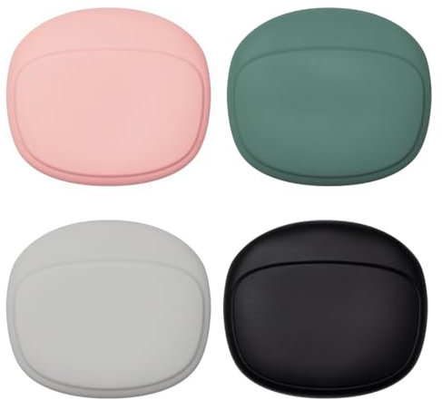 4 Piezas Funda Auriculares, Mini Funda Auriculares Set, Almacenamiento para Auriculares de Silicona, Multifuncional Funda de Transporte para Auriculares, para Cable USB, Artículos Pequeños