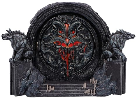 Nemesis Now Diablo IV Hells Gate Box 15.5cm, Resin, Black, Officially Licensed Diablo Merchandise, Diablo Gaming Accessory Box, Small Storage Compartment, Cast in the Finest Resin, Hand-Painted