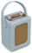 LEMEGA CR9 Tragbares Retro DAB Radio(DAB+,UKW,Bluetooth 5.3, 60 Voreinstellungen,Wecker,2 Weckzeiten, Sleeptimer,Kopfhöreranschluss,Holzetui, Lederoberfläche,Tragegriff) Digitalradio,küchenradio,Blau