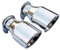 Auspuffblende 1Pcs Einlass 57mm Auslass 102mm Auto Auto Auspuff Spitze Endrohr Auto-Styling Auspuff Auto Schalldämpfer Spitze Endrohre