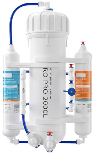 Measury Osmoseanlage Aquarium - bis zu 2000L Osmosewasser pro Tag - Umkehrosmoseanlage