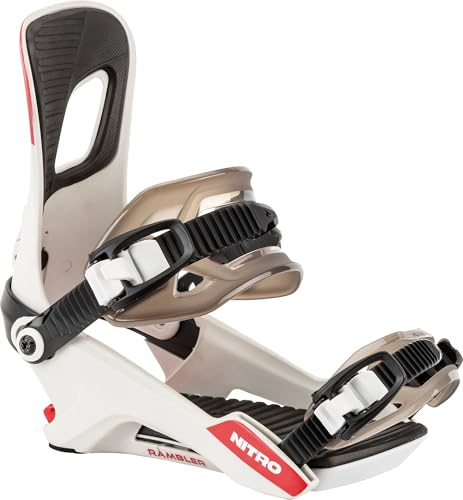 Nitro Rambler Men's Snowboard Bindings, Raw, Medium