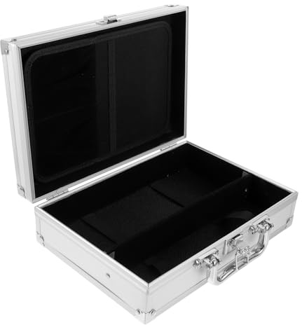 iplusmile Mallette en Aluminium Rigide 1 Pièce 35x25x10 Cm pour Outils Et Cosmétiques Portable Verrouillage Mallette De Transport Sécurisée pour Hommes Et