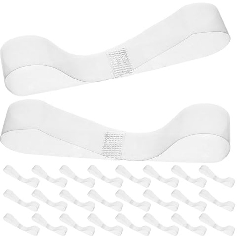 Abaodam 25 Paia Cinturini Elastici Trasparenti per Tacchi Alti da Donna, Cinturini Staccabili Antiscivolo per Sandali e Scarpe Basse, Accessori Elastici Comfort per Calzature