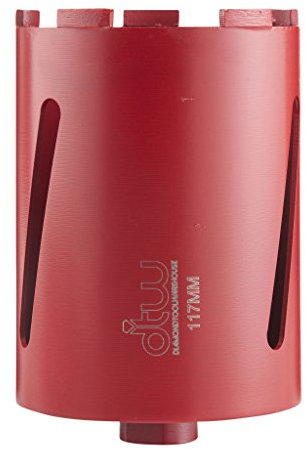 DTW Dry Diamond Core Drill Bit Plumbers & Builders Premium Segment Hole Cutter, 117mm x 150mm