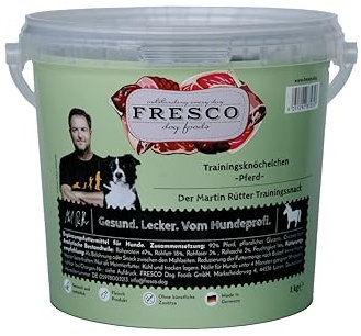 Martin Rütter Trainingsknöchelchen Pferd 1kg-Eimer | getreidefreies Hundefutter | Trainingssnack | gesund und natürlich | ohne künstliche Zusätze | Made in Germany