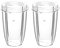 QWORK® 24OZ Juicer Cups Compatible with Nutribullet 600W 900W Blenders, Juicer Replacement Parts (2 Pack)