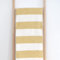 RIEMA® kuschelige Baumwolldecken Stine - weiche Wolldecke mit Streifen aus 100% Bio Baumwolle - nachhaltige Kuscheldecke Made in Germany 150x200 cm (gelb)