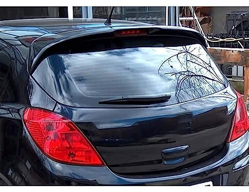 YHQKJ Auto Spoiler Posteriore per Opel Corsa D 2006-2013, Ala Posteriori ABS Tetto Bagagliaio Spoiler Alettone Labbro Kit Carrozzeria Decorazione Accessori