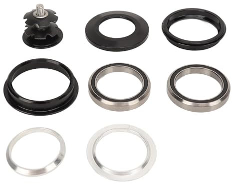 ANKROYU 44-mm-Fahrradlager-Steuersatz, Fahrrad-Steuersatz aus Aluminiumlegierung, abdichtender Doppellager-Fahrrad-Vorderradgabel-Steuersatz, versenkter Steuersatz für den