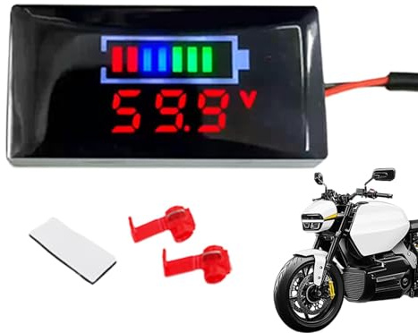 Monitor della batteria da 12 V, monitor della batteria per auto | Misuratore di tensione del misuratore della batteria monitor della batteria | Indicatore della batteria a LED per la festa della mamma