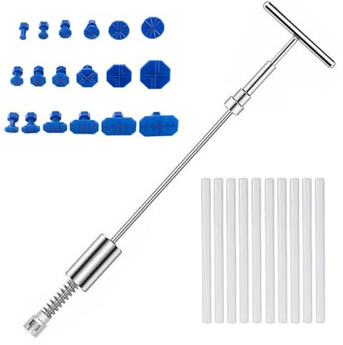 Kit Réparation de Bosses pour Voiture,29PCS Kit Debosselage Sans Peinture,Outil Réparation de Debosselage,Outils de Réparation Carrosserie,Kit Débosselage Ventouse,Kit Retrait Dent Enlèvement