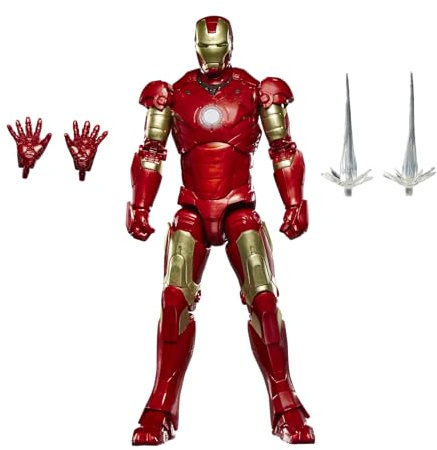 Marvel Legends Series Iron Man Mark III, Iron Man Film Collectible 15-cm-scale Action Figure Toy