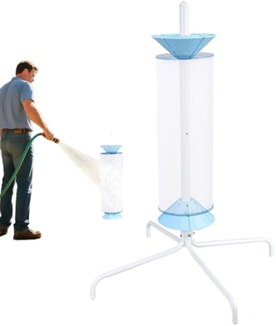 Soporte de filtro de piscina para limpieza, accesorios de limpieza para cartuchos de filtro, estructura de limpieza giratoria extraíble para el cuidado de filtros de piscina para filtros de 8, 10 y 15