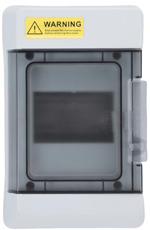 Marhynchus Scatola di Protezione per Distribuzione a 4 Vie Custodia Elettrica IP66 Scatola di Giunzione Resistente Alle Intemperie Copertura Trasparente Guida DIN per Uso Interno Ed Esterno