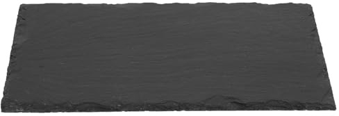 BESPORTBLE Plato de Alimentación para Reptiles de Pizarra Natural 25x12 Cm, Cuenco Decorativo Resistente para Tortugas y Lagartos en Terrarios y Acuarios, Cuenca Estable para Forraje y Baño