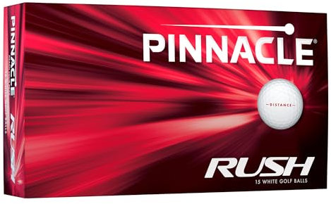 Pinnacle Rush 15-Pack Distance Soft Golfbälle (White)