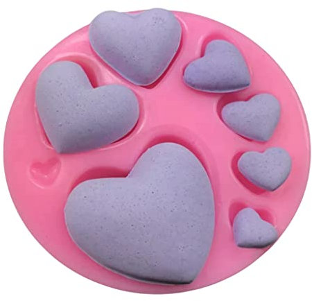 Stampo in silicone a forma di cuore 3D per decorare torte, gelatine, dolci, caramelle, cioccolato, dessert, torte, cottura fatta a mano, cera, sapone