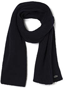 Lacoste Damen Re1048 Winter-Schal, Marine, Einheitsgröße
